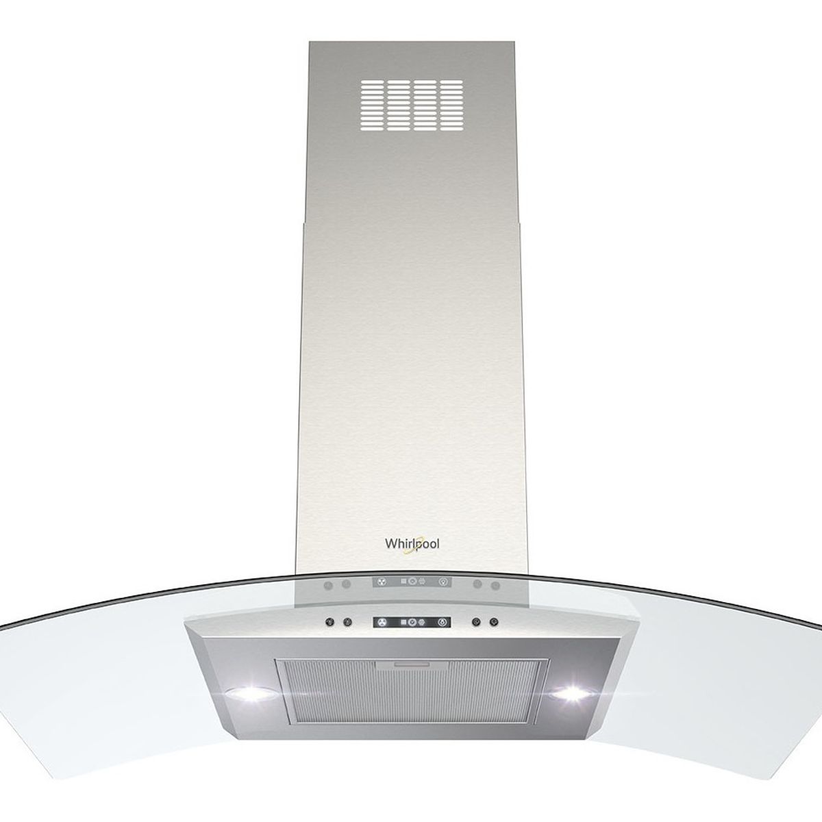 WHIRLPOOL - Campana Extractora Whirlpool 76cms Tipo Pared Whw7610s Gris Plateado 110v