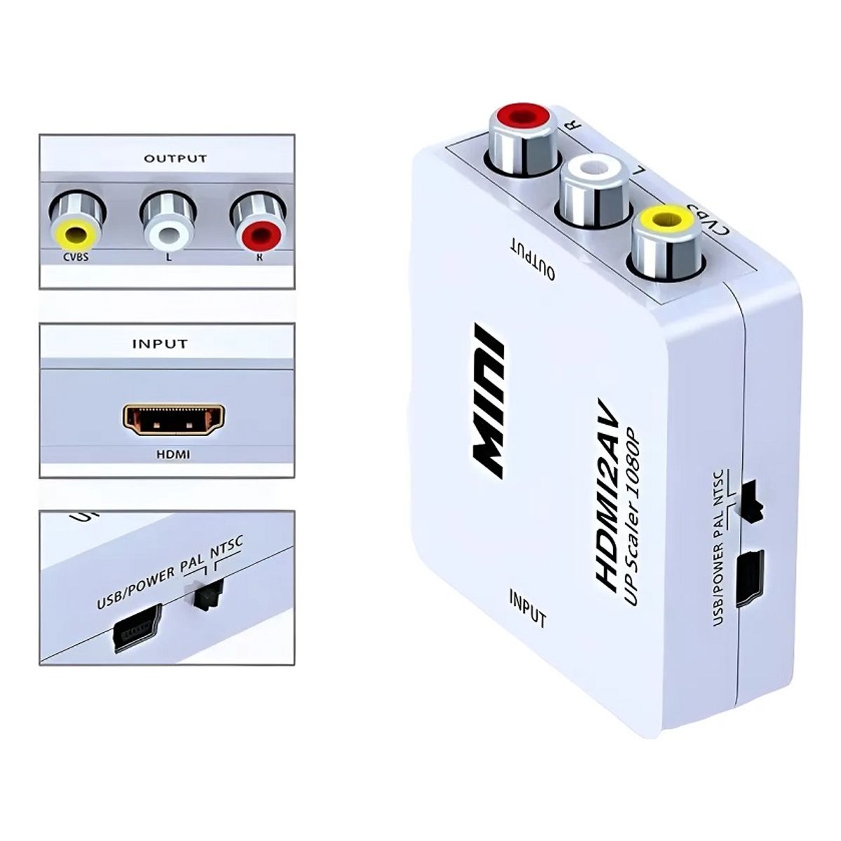 GENERICO - Convertidor HDMI2AV de HDMI a AV