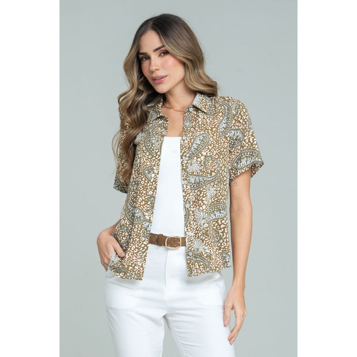 RAGGED - Camisa thorey Verde militar Ragged