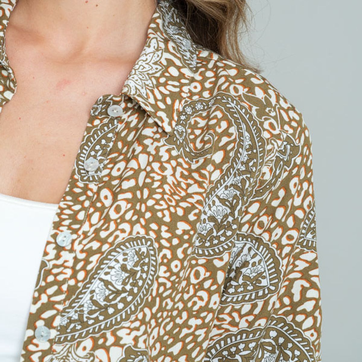 RAGGED - Camisa thorey Verde militar Ragged