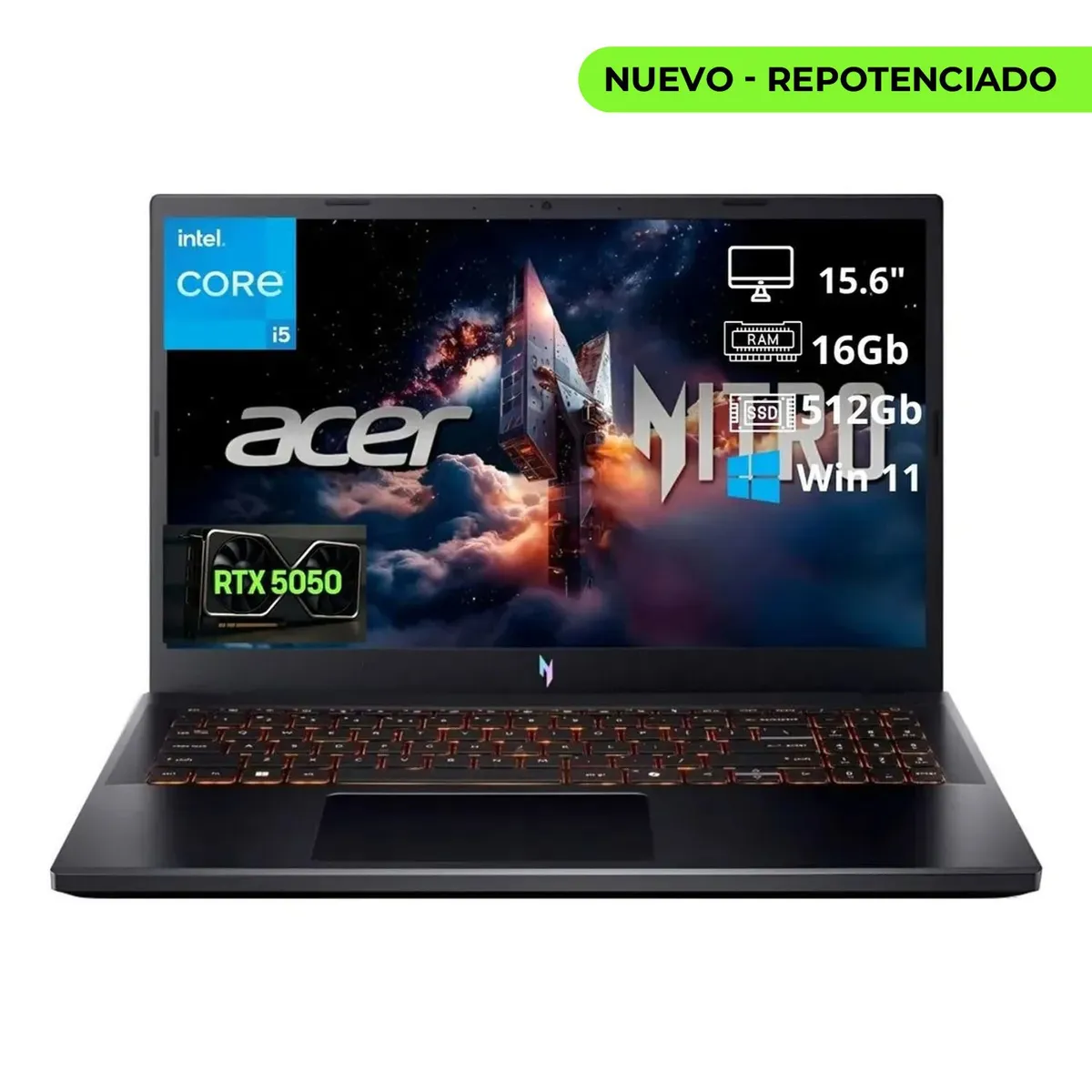 ACER - Portatil Gamer Acer Nitro V15 I5 13420h 16gb Rtx 5050 512gb