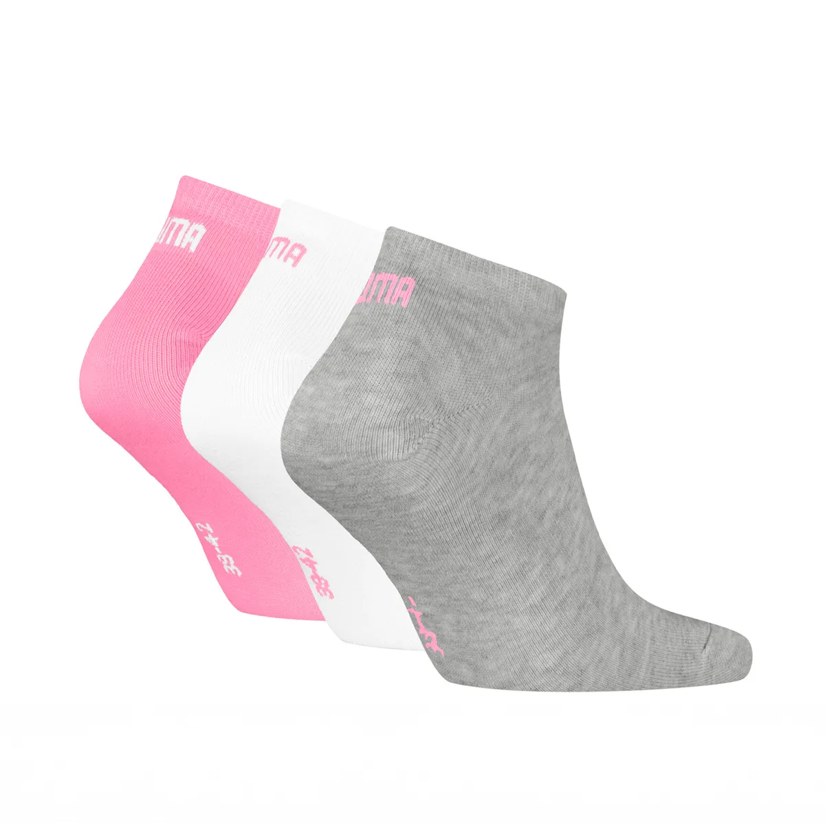 PUMA - Medias Deportivas Puma Original Sneaker Plain 3P Rosa