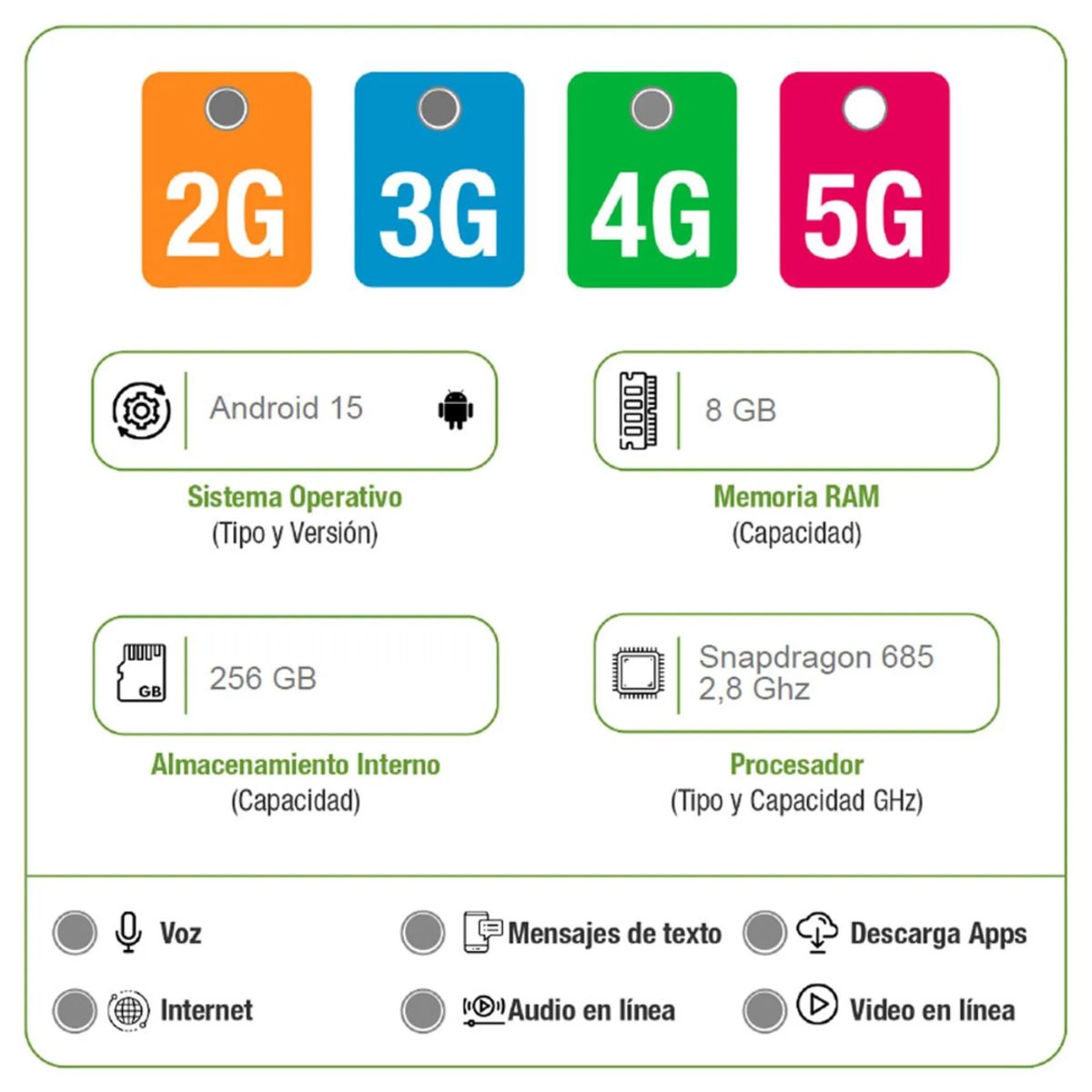 XIAOMI - Celular Xiaomi Redmi 15 8Gb Ram 256 Gb Gris + Audifonos Genius