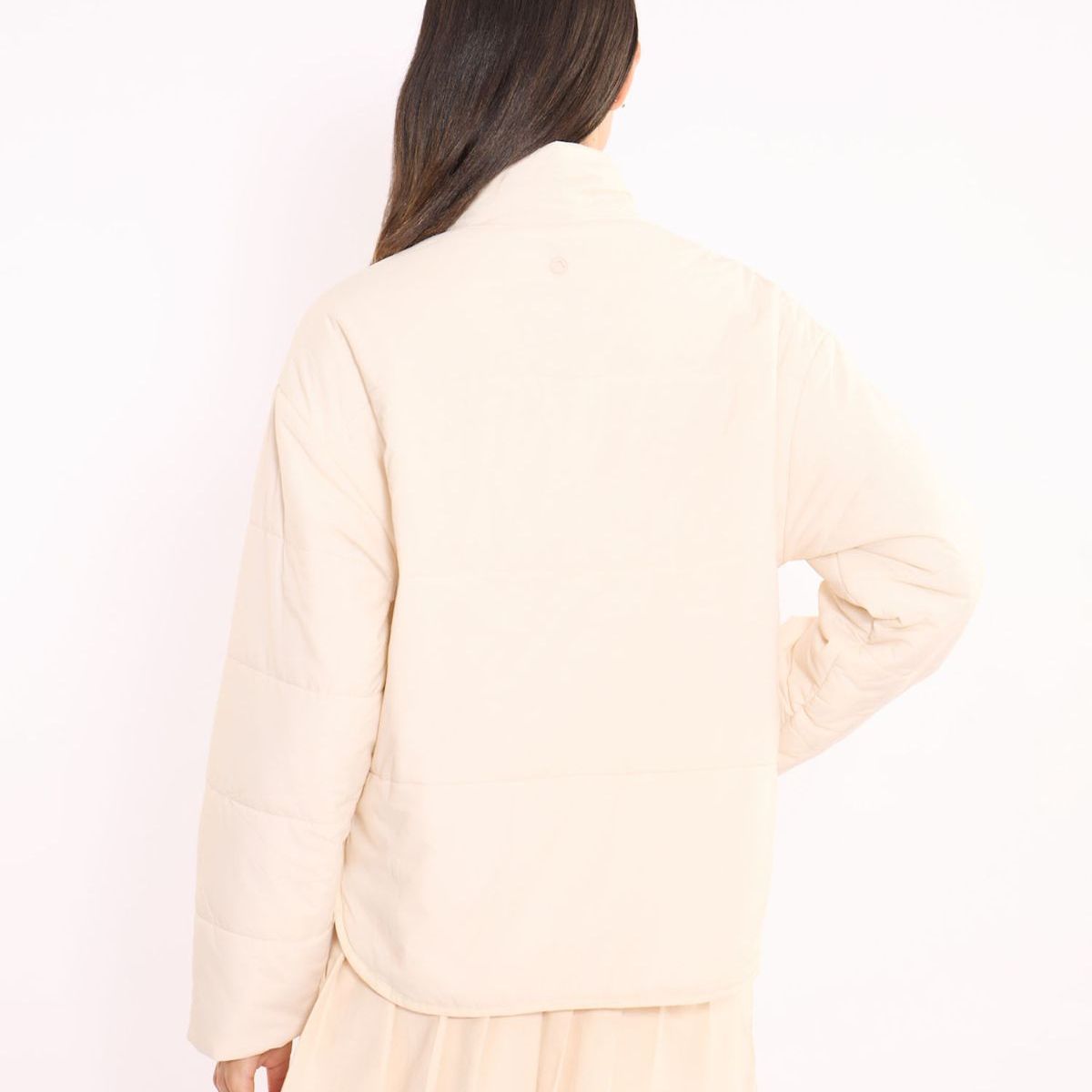 ATMOS - Chaqueta Acolchada Termoactiva Con Cuello Alto  Para Mujer Beige Atmos