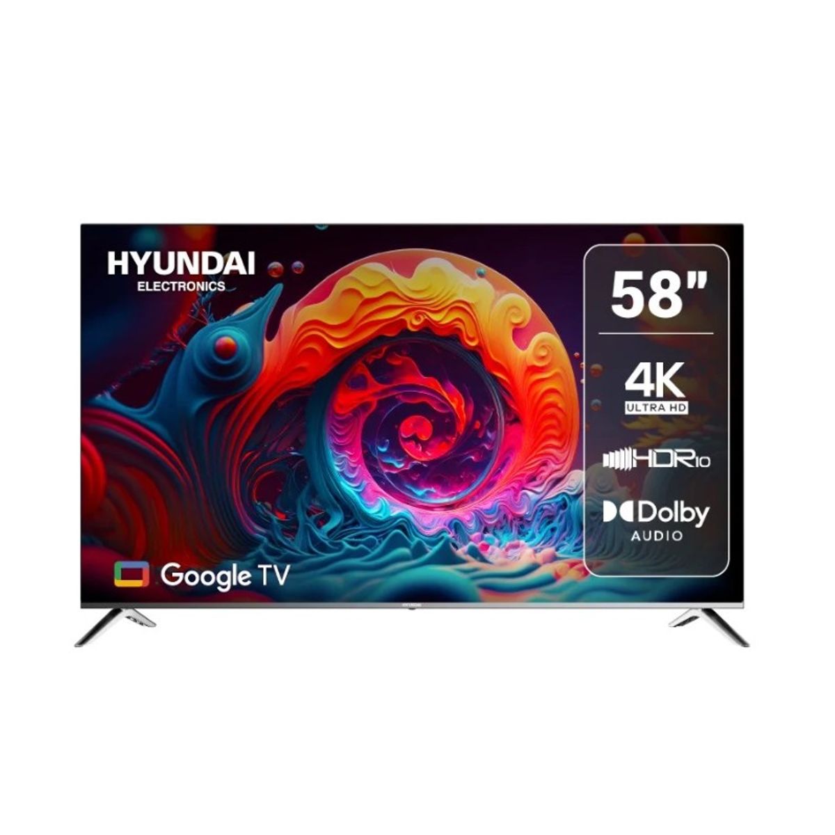 HYUNDAI - Televisor Hyundai 58 Pulgadas HYLED5812G Google Tv Smart Tv 4k