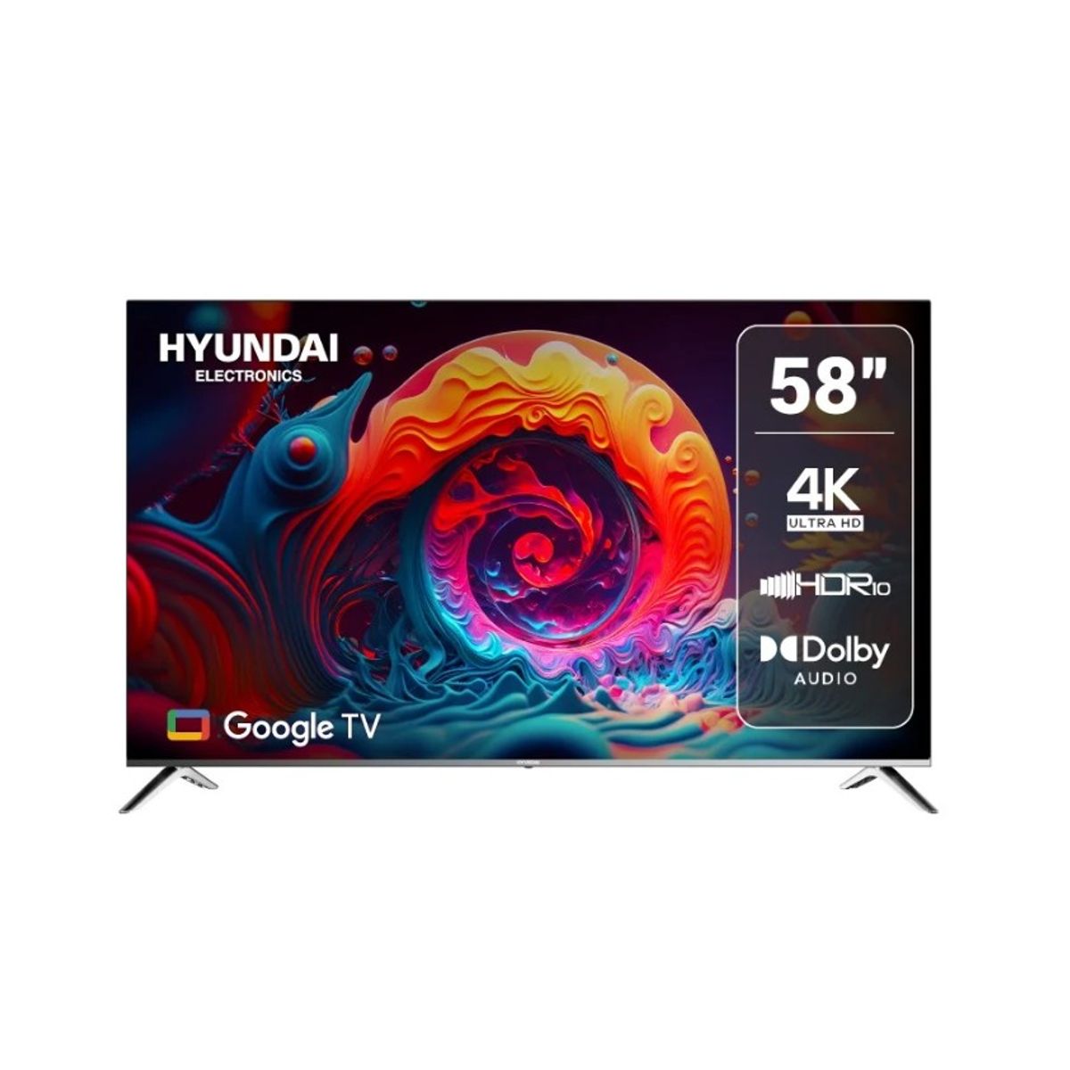 HYUNDAI - Televisor Hyundai 58 Pulgadas HYLED5812G Google Tv Smart Tv 4k