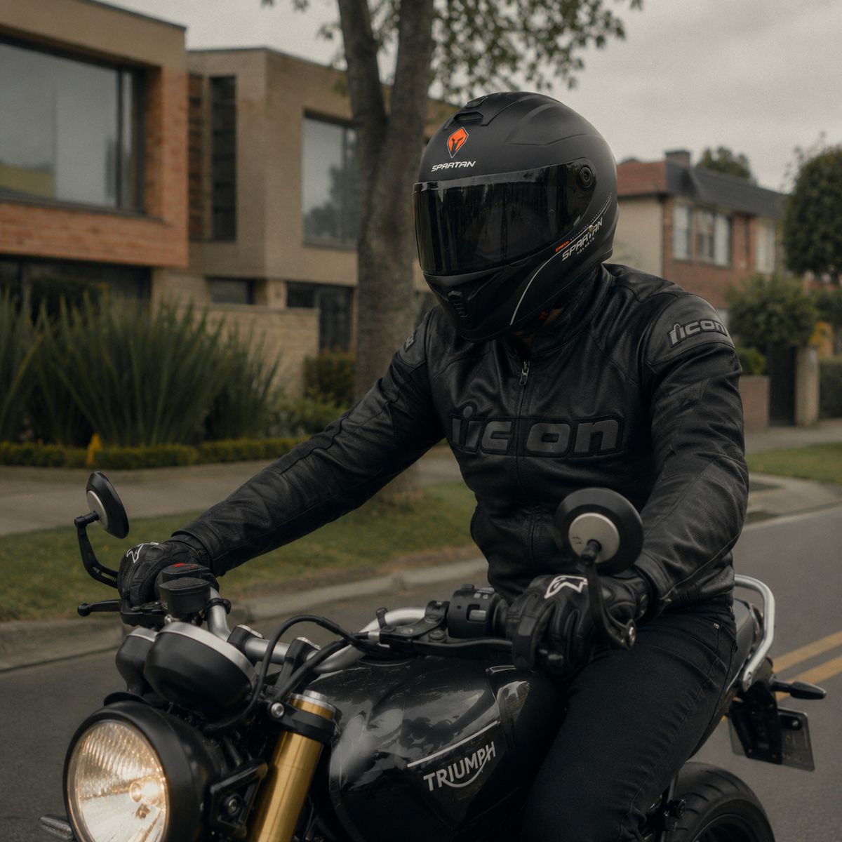SPARTAN - CASCO SPARTAN DRAKEN CERTIFICADO ECE2206 SOLID + VISOR ADICIONAL
