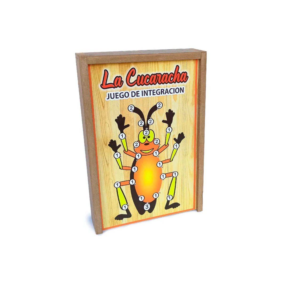 GENERICO - La Cucaracha Juego Didactico De Mesa Familiar En Madera