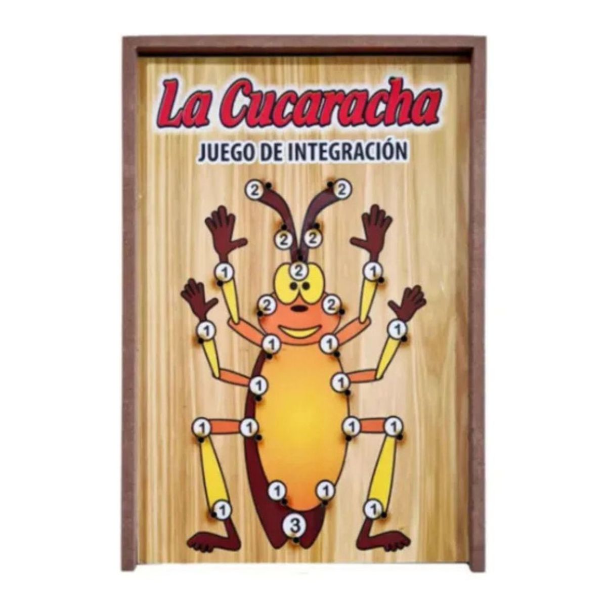 GENERICO - La Cucaracha Juego Didactico De Mesa Familiar En Madera