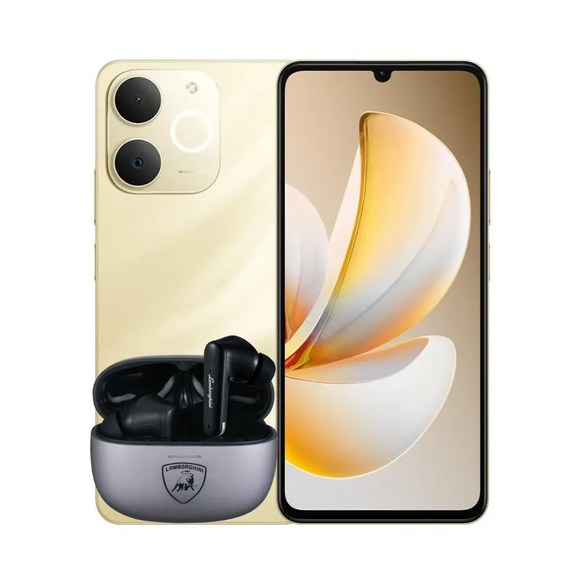 REALME - Celular Realme Note 70 4GB Ram 256Gb Dorado + Audifonos Lamborghini