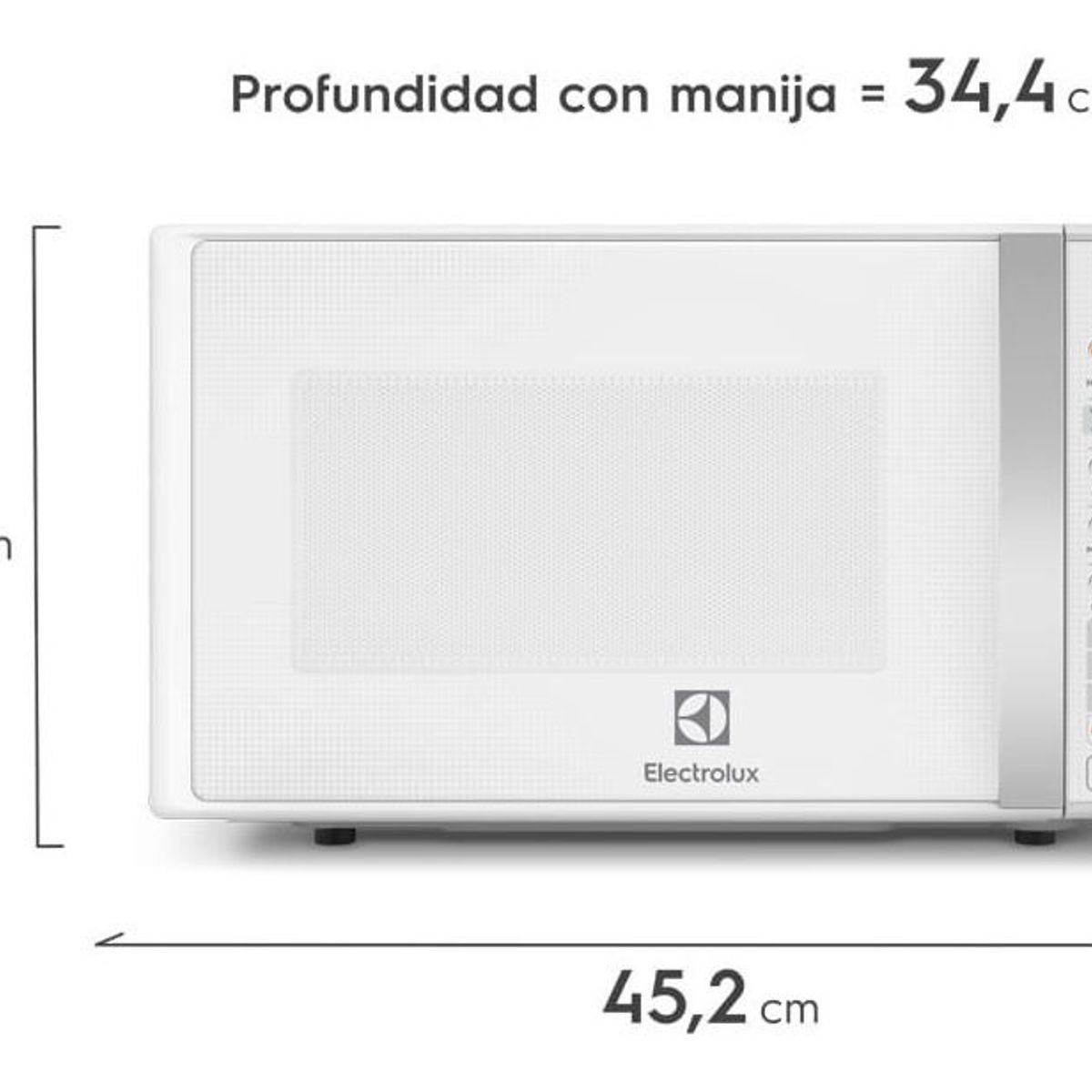ELECTROLUX - Horno Microondas ELECTROLUX 0.6 Pies EMDO17 Blanco