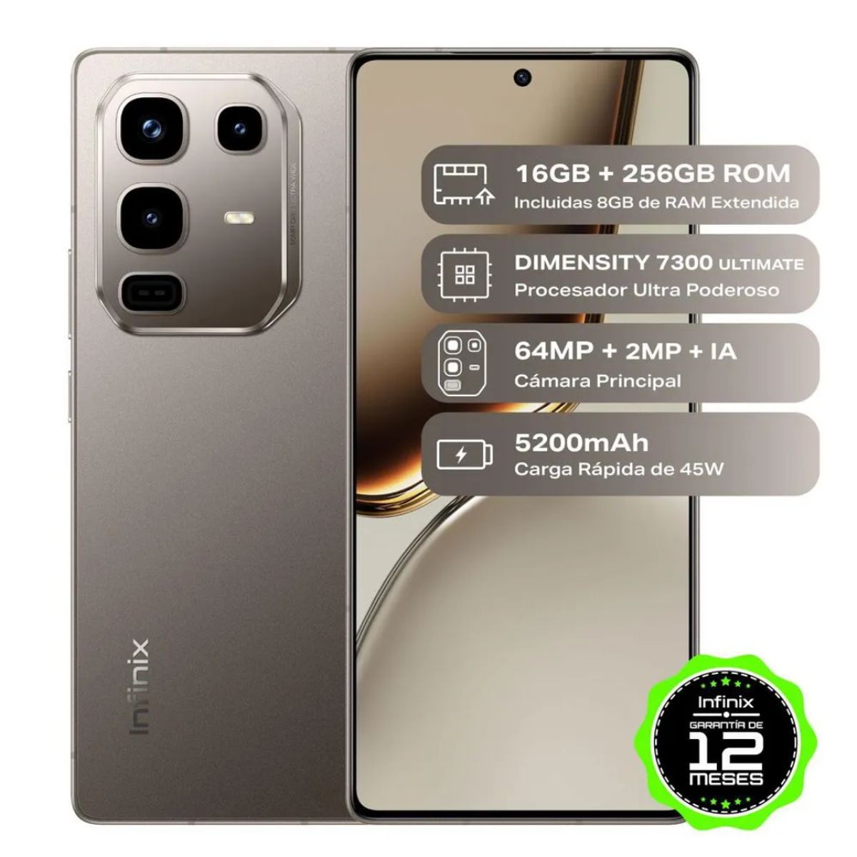 INFINIX - Celular INFINIX Note 50s 256GB Gris
