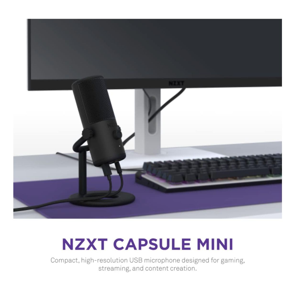 NZXT - Microfono usb NZXT Capsule Mini AP-WMMIC-B1
