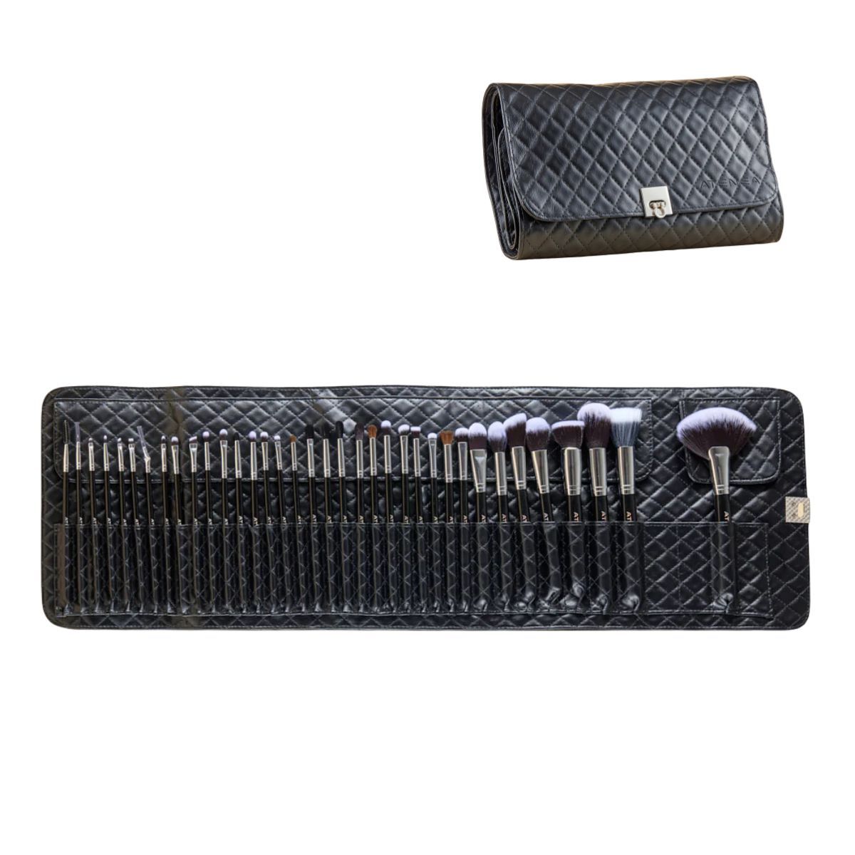 ATENEA - Polvo Compacto 4en1 Bloomshell Brochas Maquillaje Pro X36