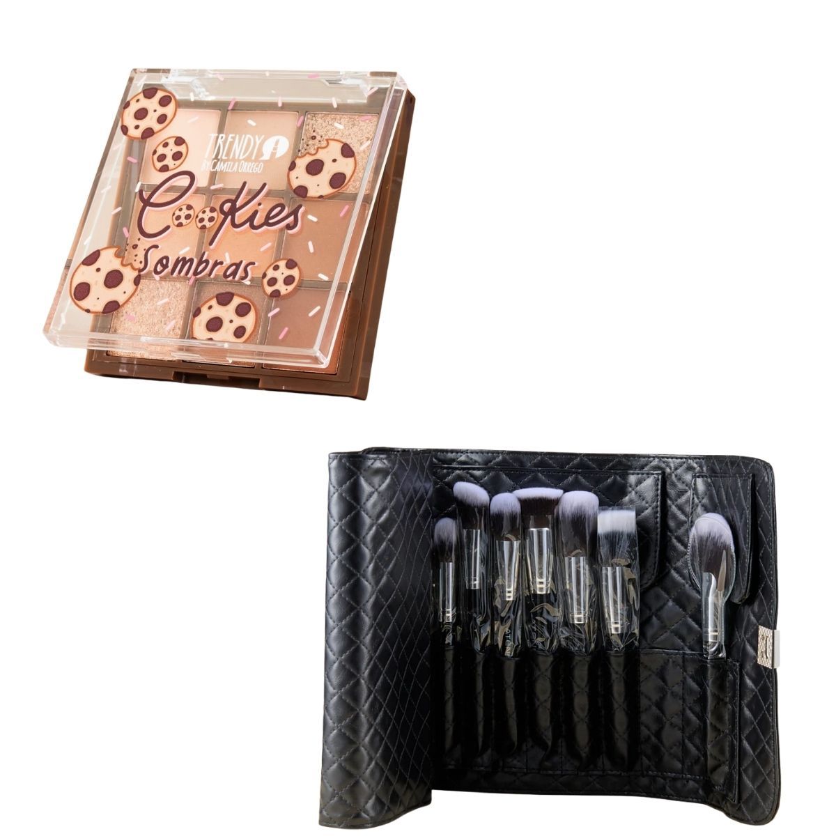 TRENDY - Paleta De Sombras Trendy 9 Tonos Brochas Maquillaje Pro X36