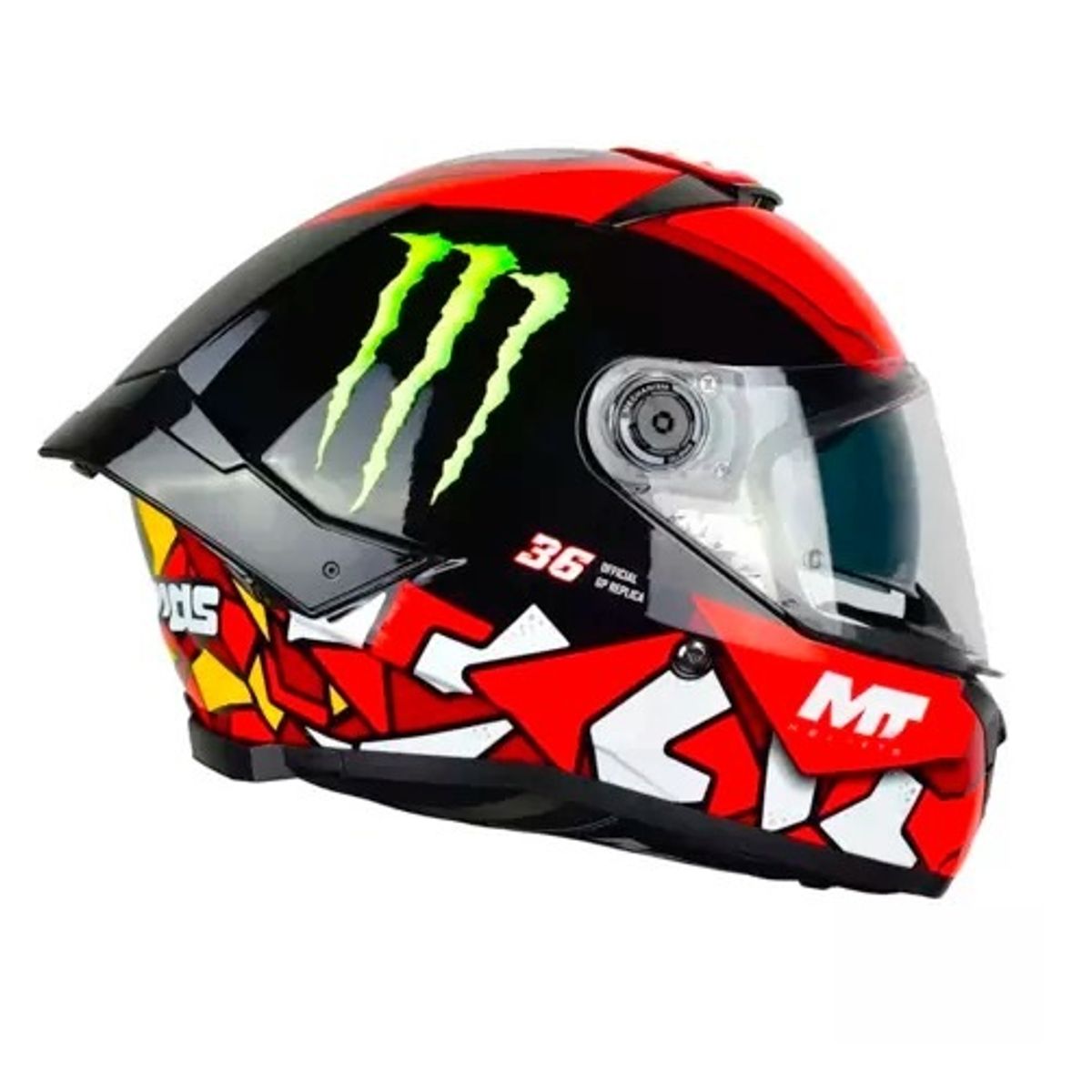 MT HELMETS - CASCO MT THUNDER 4 CERTIFICADO ECE2206 PIQUERAS ROJO BRILLO