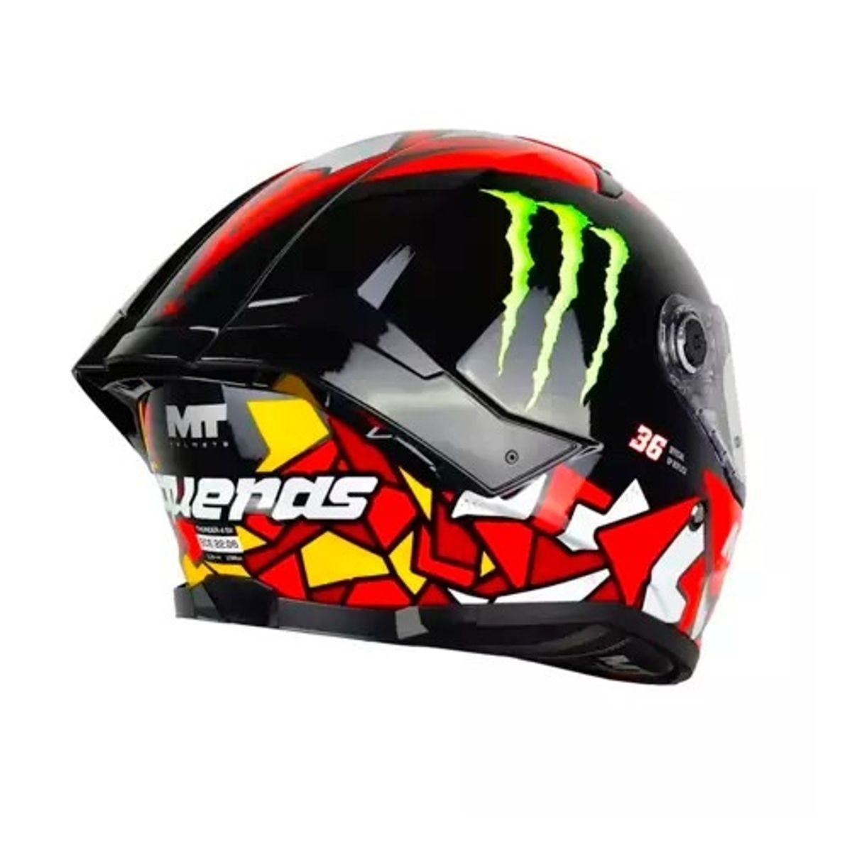 MT HELMETS - CASCO MT THUNDER 4 CERTIFICADO ECE2206 PIQUERAS ROJO BRILLO