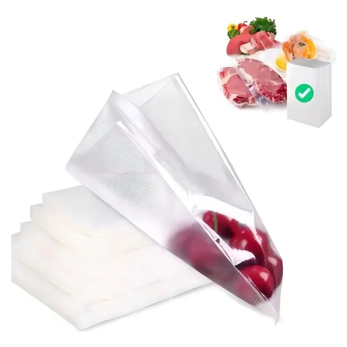 GENERICO - Bolsas Selladora X100 Transparentes 17x25cm Plástico Para Máquinas 0v