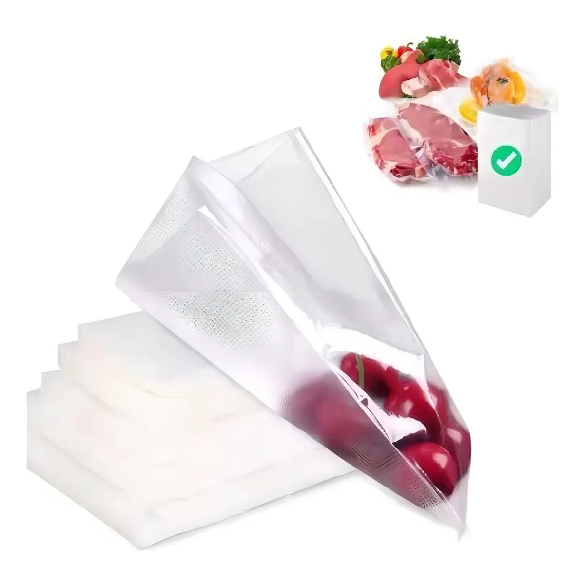 GENERICO - Bolsas Selladora X100 Transparentes 17x25cm Plástico Para Máquinas 0v
