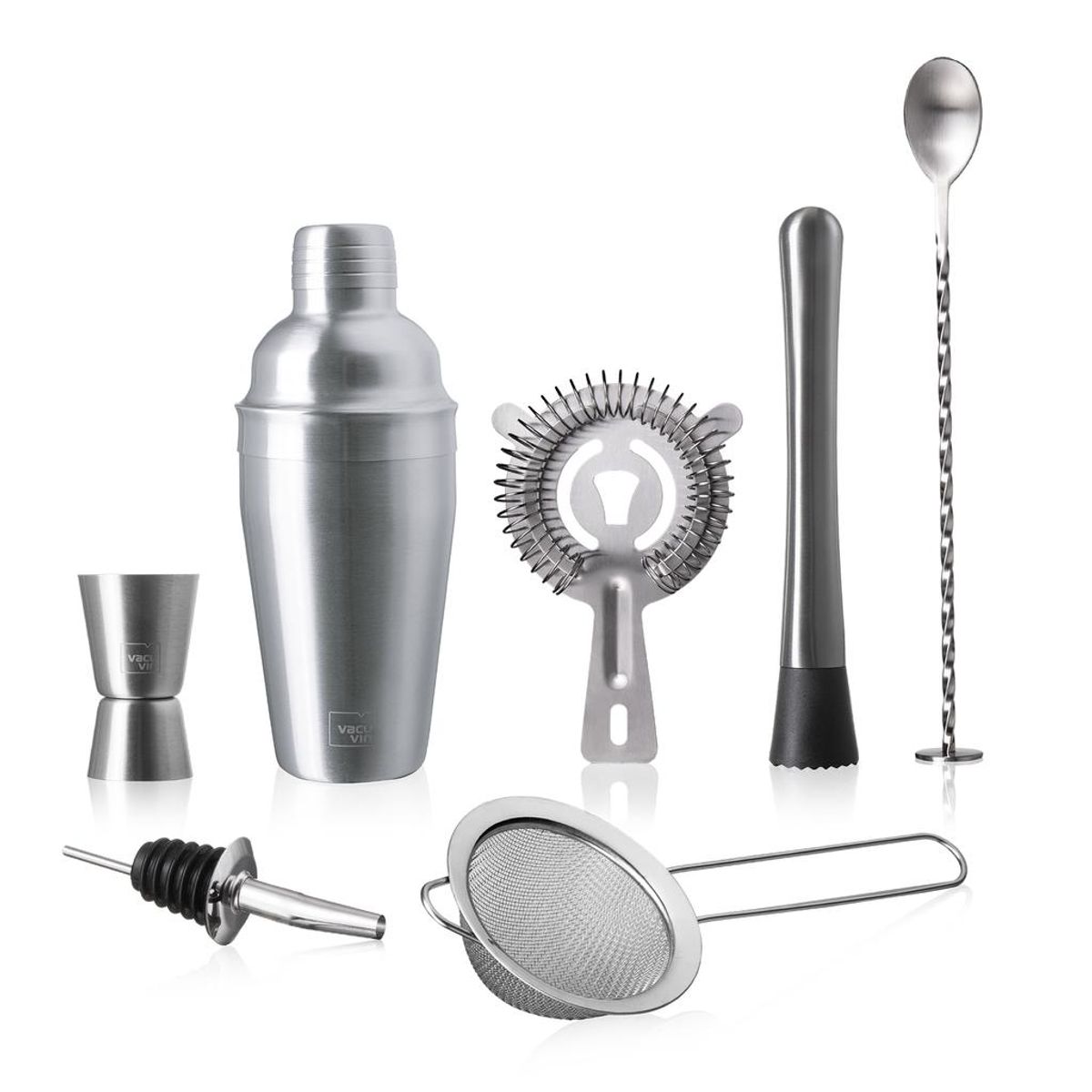 AMERICAN GENERICS - Vacu Vin Coctelera de Bar 7 Piezas