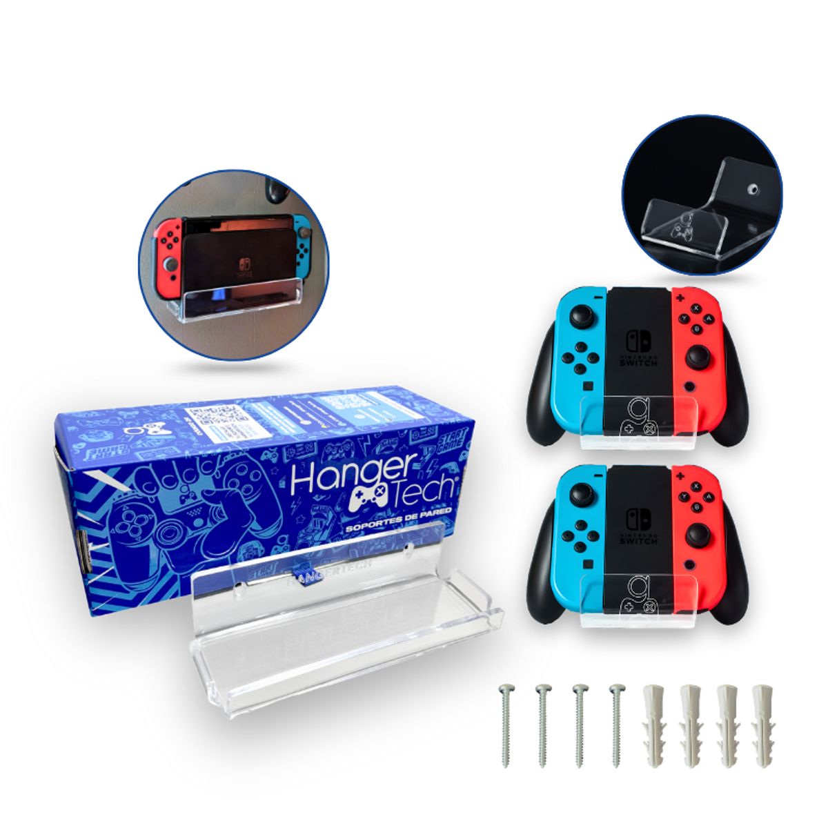 HANGERTECH - Soporte Flotante Hangertech Para Nintendo Switch Acrílico Transparente Agua