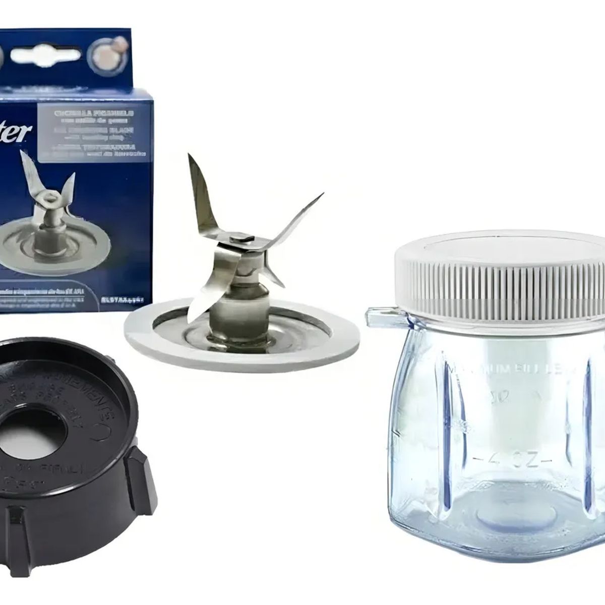 OSTER - 1 Kit Mini Vaso De Plastico Compatible Con Licuadoras Oster