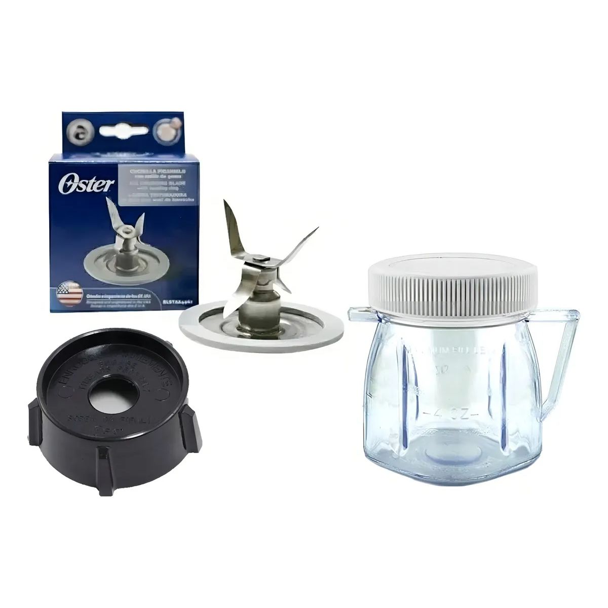 OSTER - 1 Kit Mini Vaso De Plastico Compatible Con Licuadoras Oster