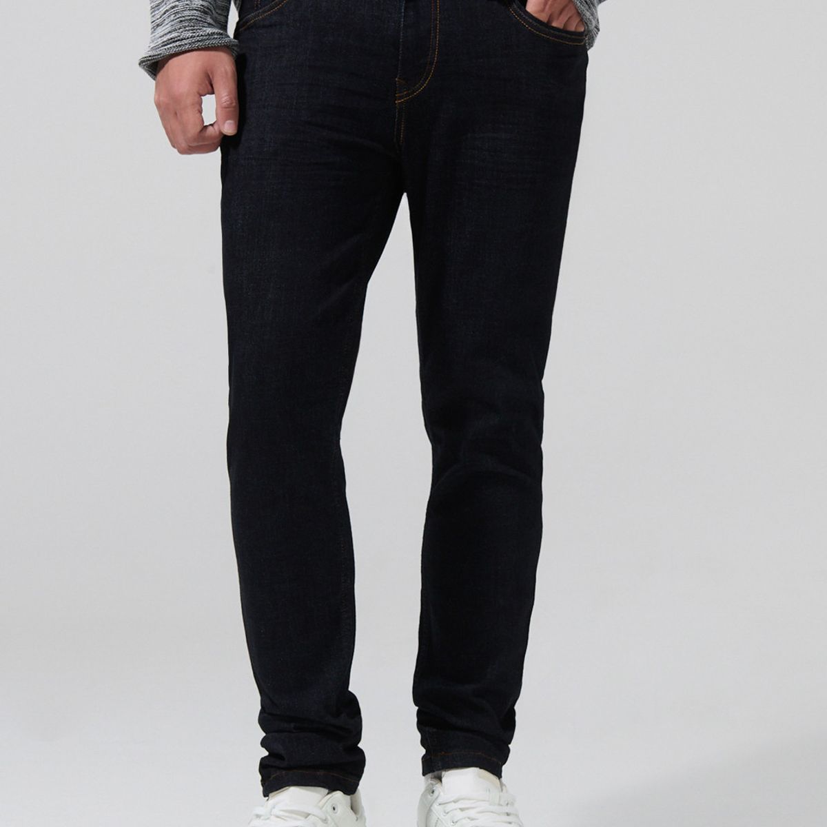 KOAJ - KOAJ Jean skinny ajustado azul intenso tiro bajo con bolsill Hombre
