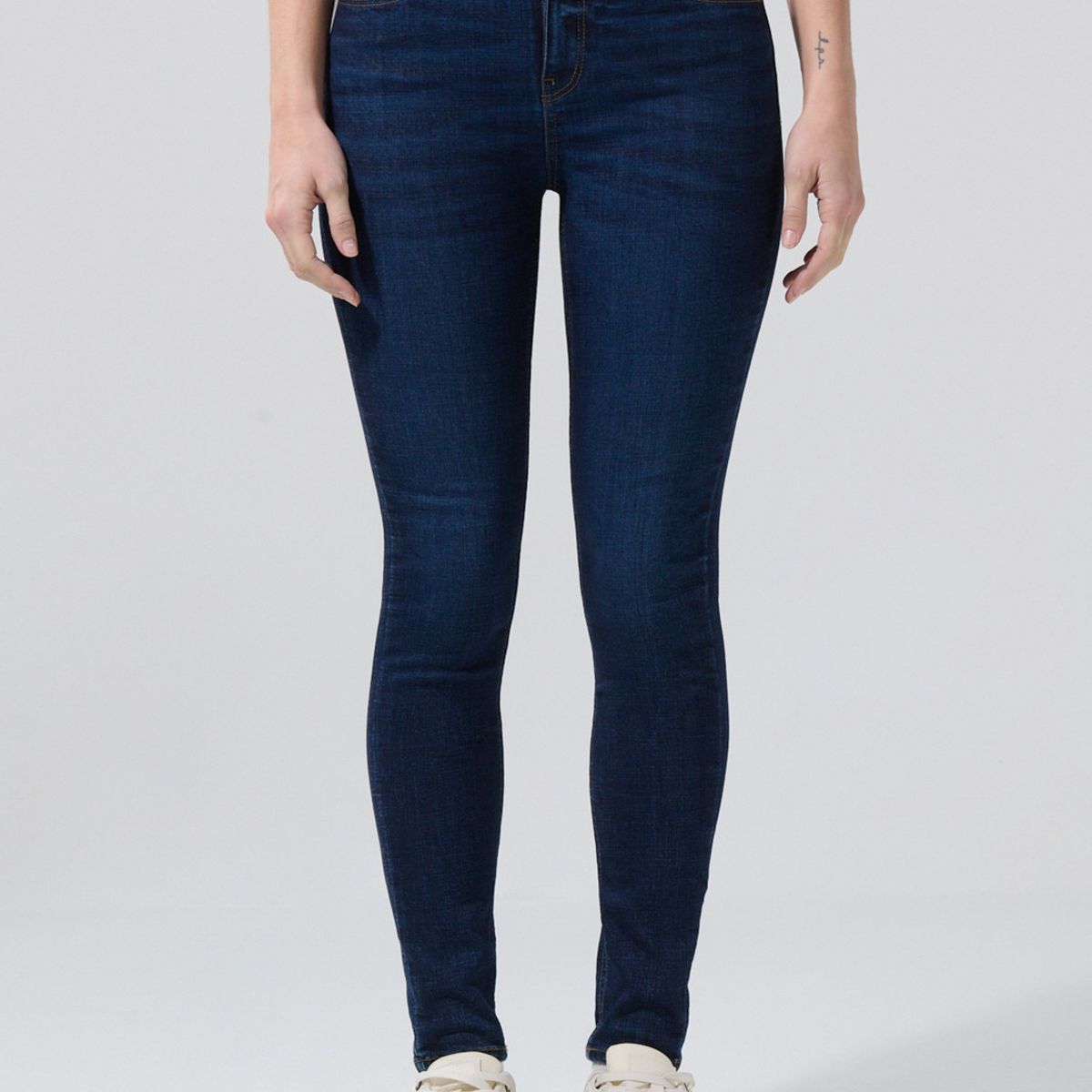 KOAJ - KOAJ Jean jegging azul oscuro con bolsillos y tiro alto Mujer