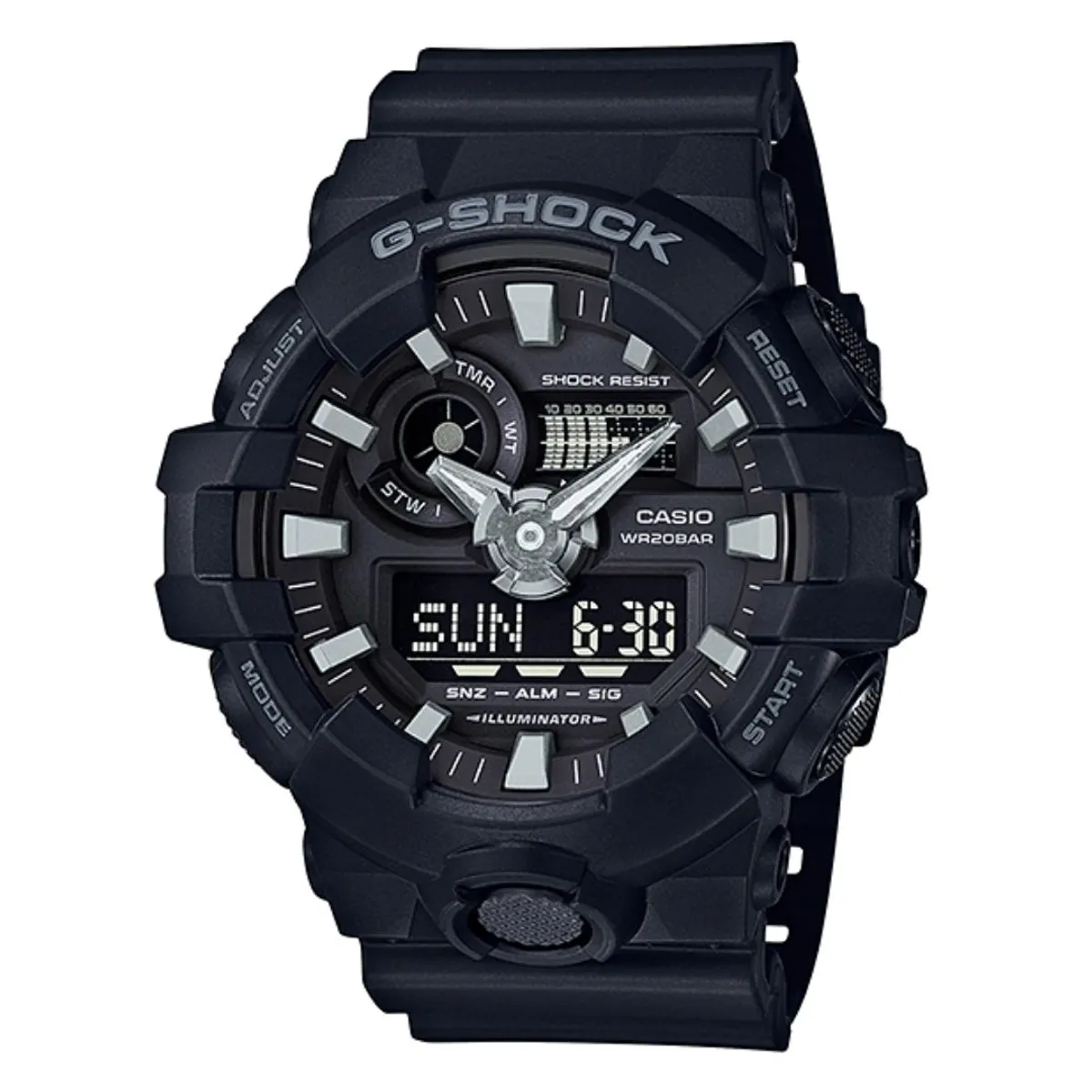 G-SHOCK - Reloj Casio G-SHOCK GA-700-1B Diseño Deportivo