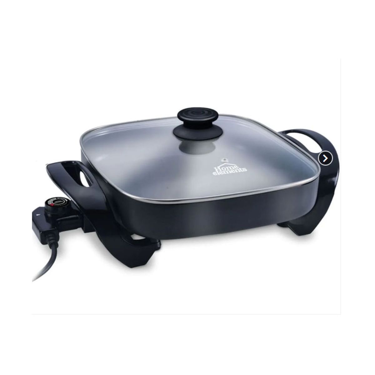 HOME ELEMENTS - Sarten Electrico 30x30cm Tapa Vidrio Home Elements