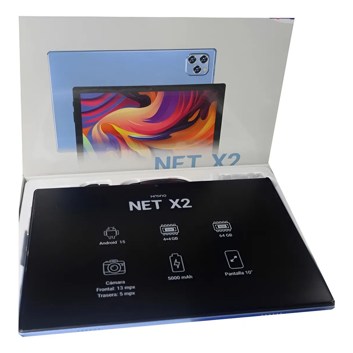 KRONO - Tablet Net X2 - 64gb Krono 10 Pulgadas Ram 8gb con folder