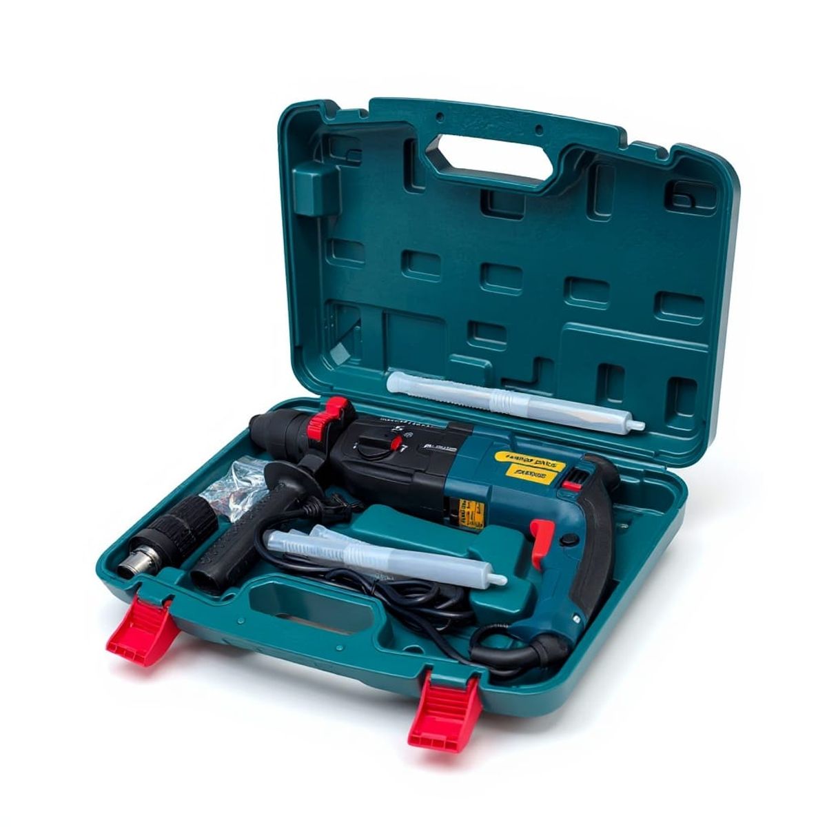 PROTOOL - Taladro Rotomartillo Doble Mandril Puntas Brocas 1150rpm Azul Acero 110v 60hz