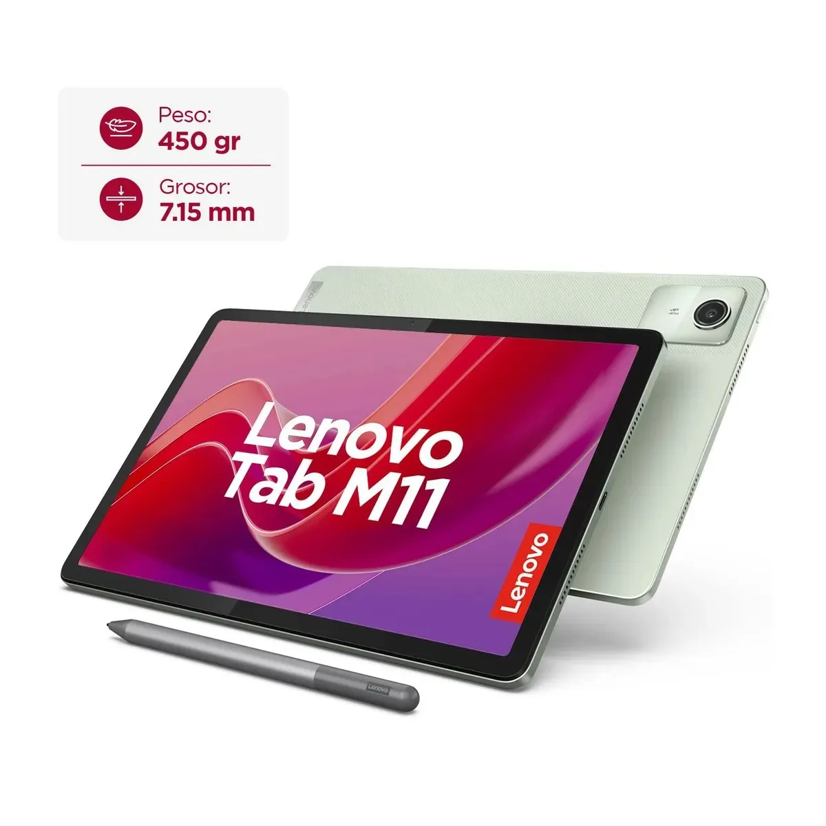 LENOVO - Tablet Lenovo M11 128GB Pantalla 10.95 pulgadas Incluye Protector y Lapiz 8GB RAM 128GB