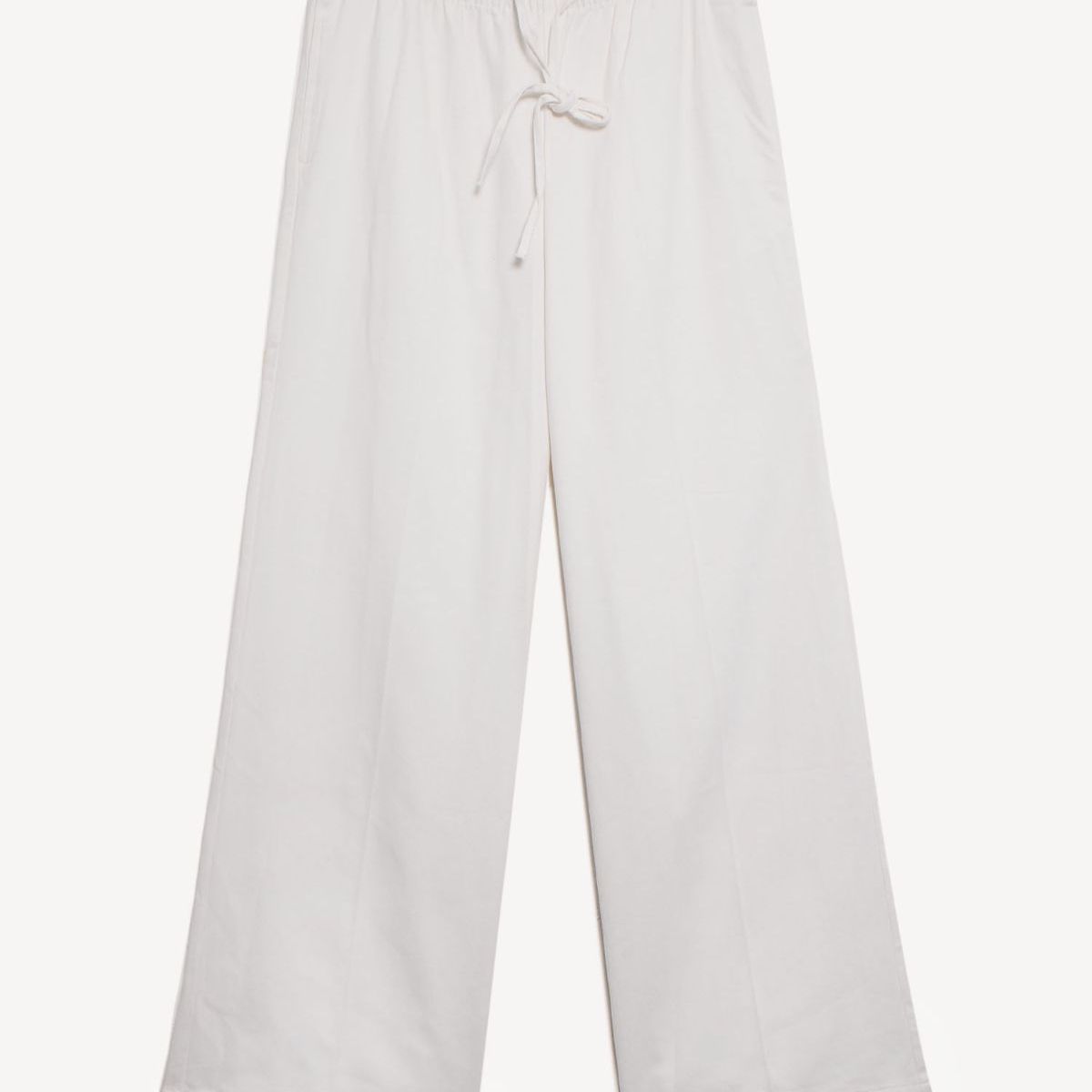 SEVEN SEVEN - Pantalón De Silueta Amplia Con Cordón  Para Mujer Blanco Seven Seven