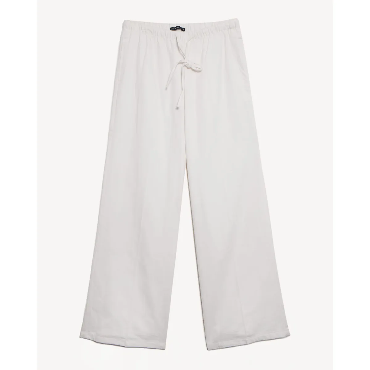 SEVEN SEVEN - Pantalón De Silueta Amplia Con Cordón  Para Mujer Blanco Seven Seven