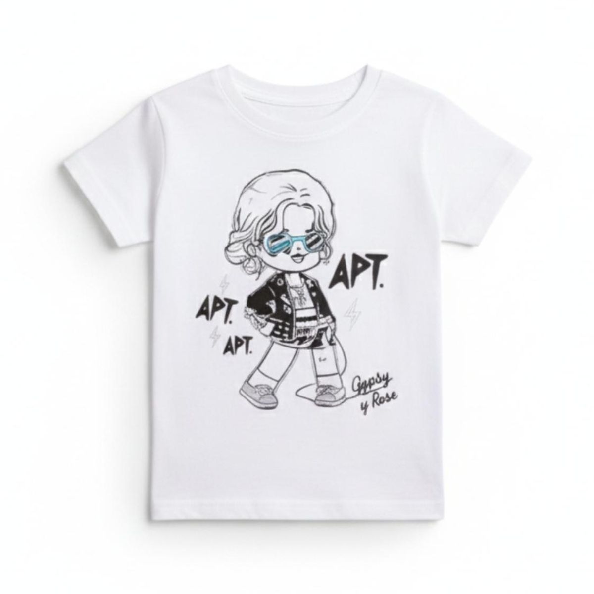 BIGBOYS - Camiseta Rose Apt Blanca Bebe Niña