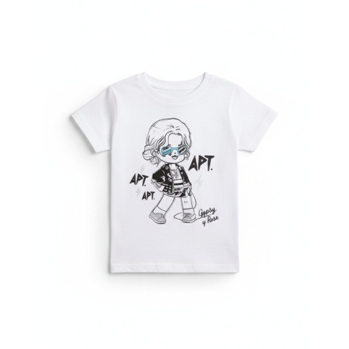 BIGBOYS - Camiseta Rose Apt Blanca Bebe Niña