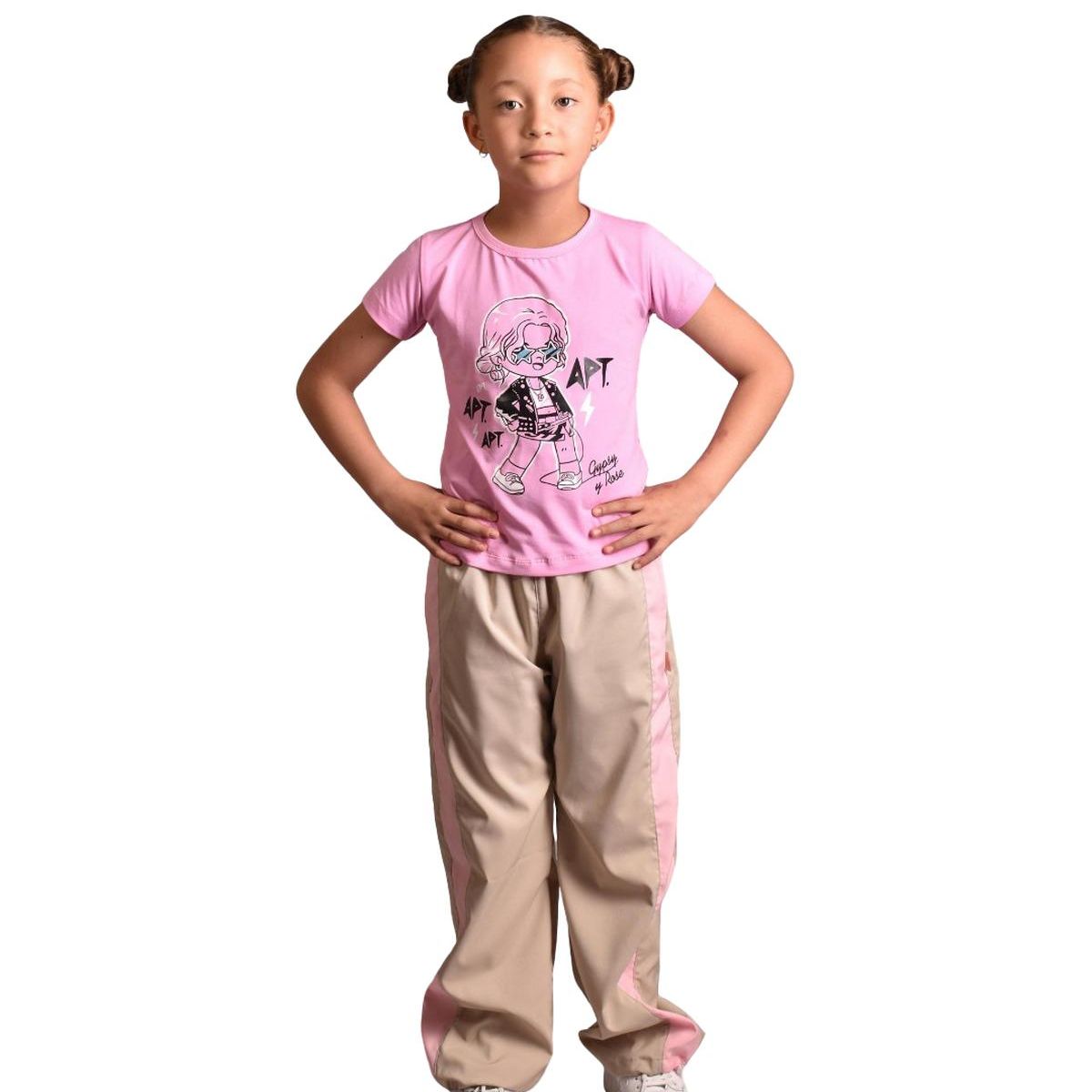 BIGBOYS - Camiseta Rose Apt Rosa Bebe Niña