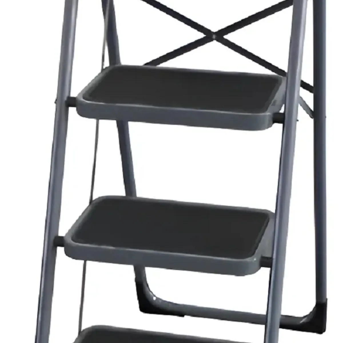 ESCALERAS DE COLOMBIA - Escalera 4 Pasos En Acero Negro