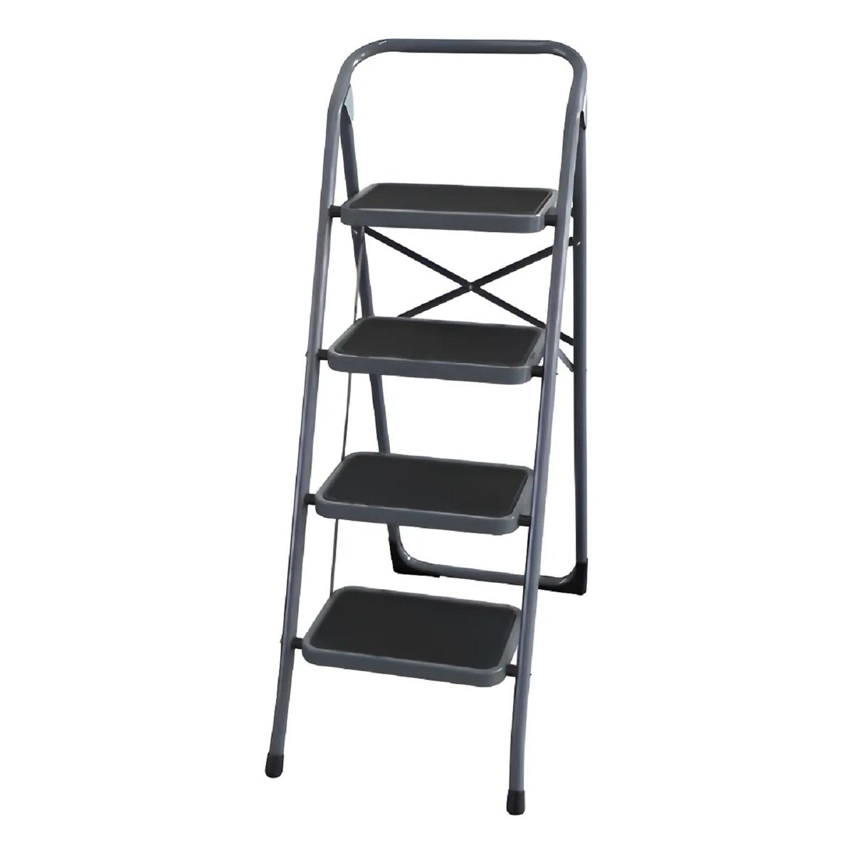 ESCALERAS DE COLOMBIA - Escalera 4 Pasos En Acero Negro