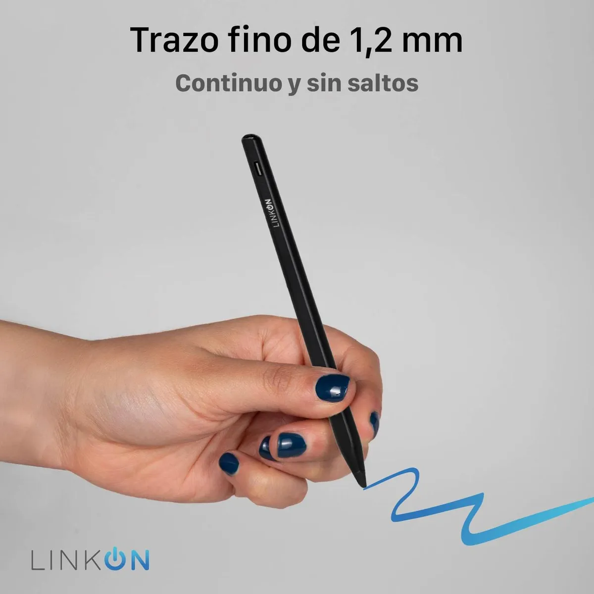LINKON - Lapiz Pencil Tactil Linkon Stylus Para Apple iPad Palm Rejec - Negro