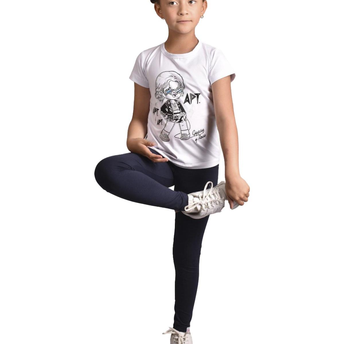 BIGBOYS - Leggins Unicolor Azul Oscuro Niña