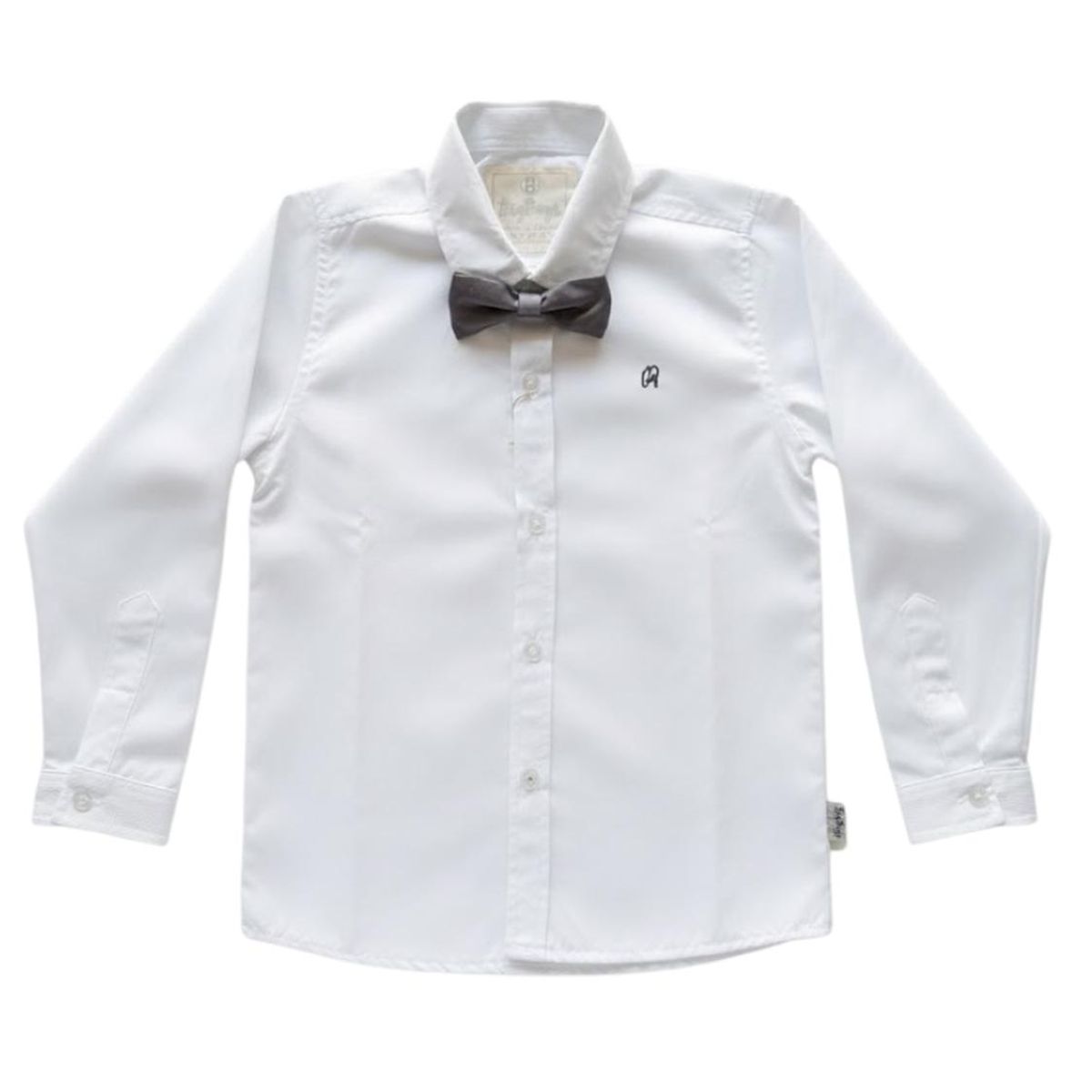 BIGBOYS - Camisa Blanca Manga Larga Bebe Niño