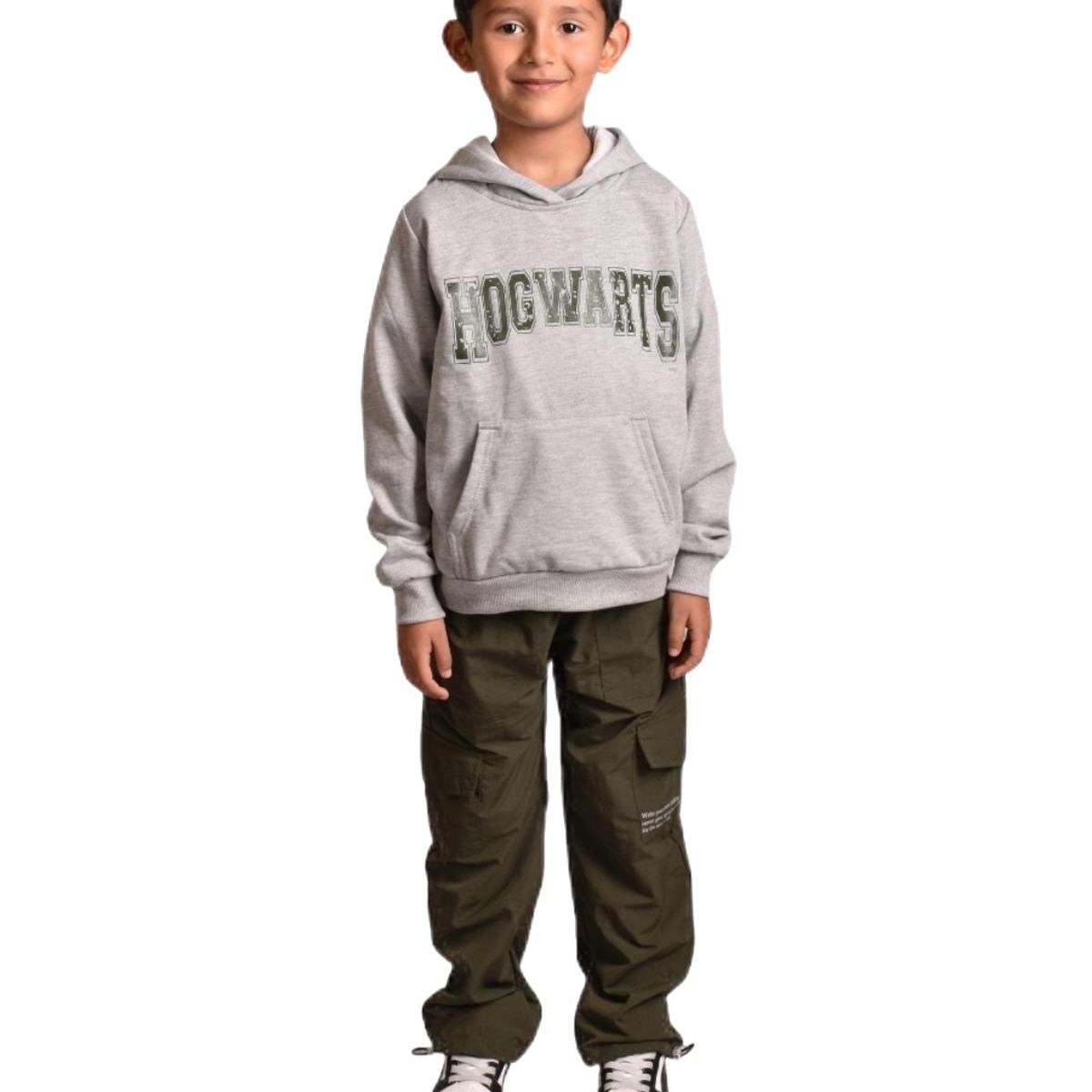 BIGBOYS - Buzo Hoodie Hogwarts Verde Niño
