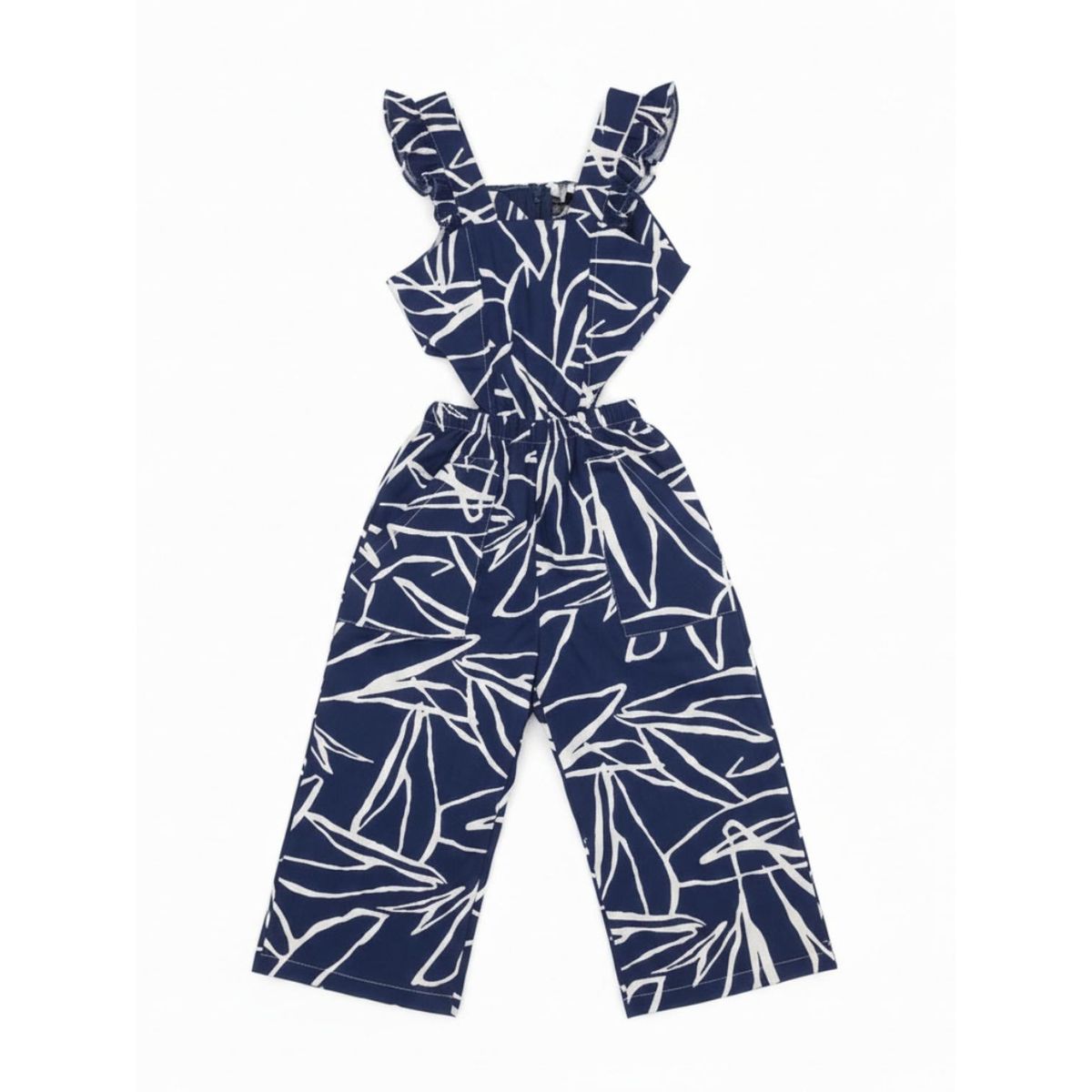 BIGBOYS - Enterizo Lineas Azul Oscuro Bebe Niña