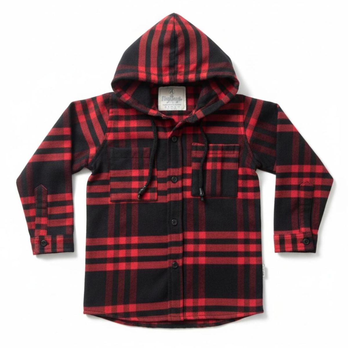 BIGBOYS - Sobrecamisa Leñador Rojo Negro Niño