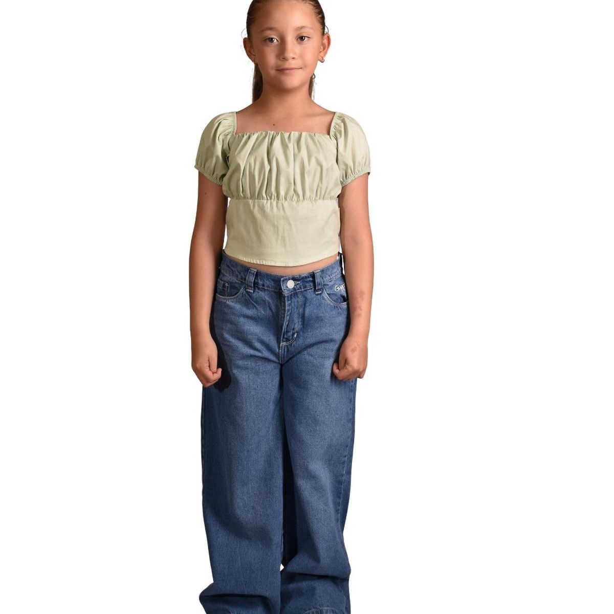 BIGBOYS - Blusa Recogido Verde Niña