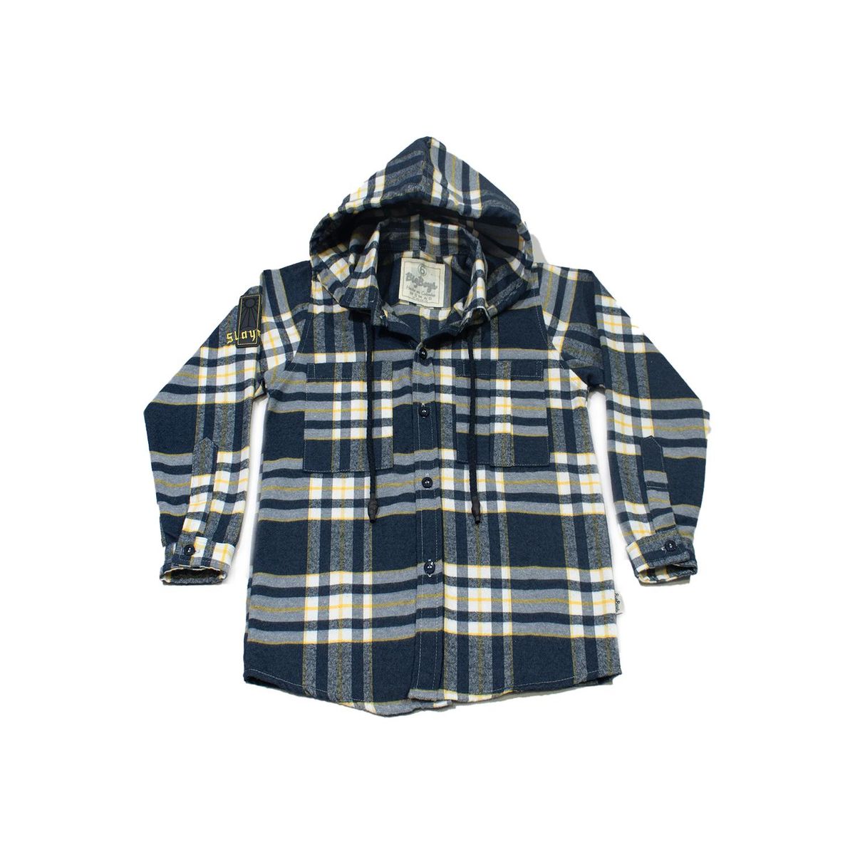 BIGBOYS - Camisa Leñador Azul Oscuro Niño