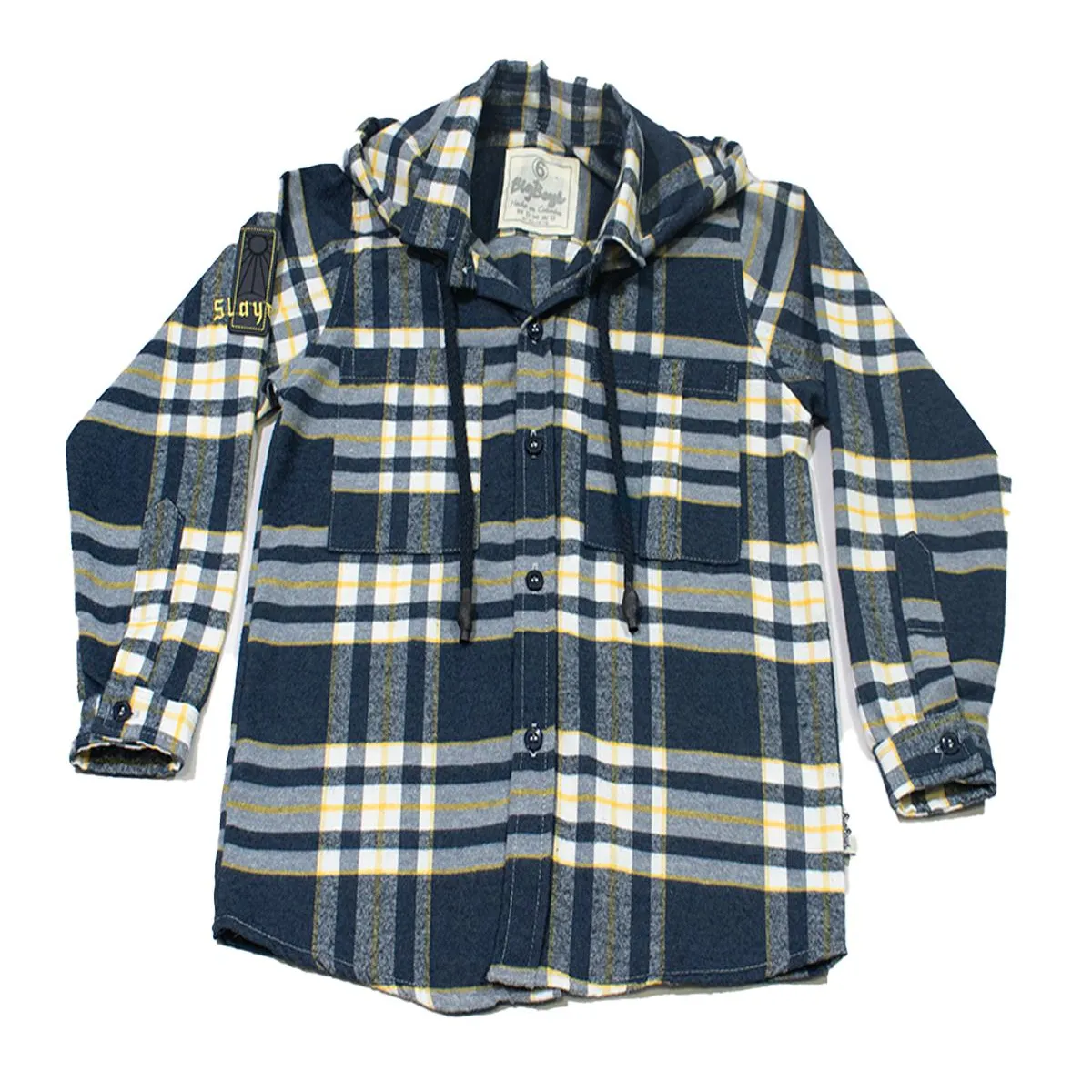 BIGBOYS - Camisa Leñador Azul Oscuro Niño